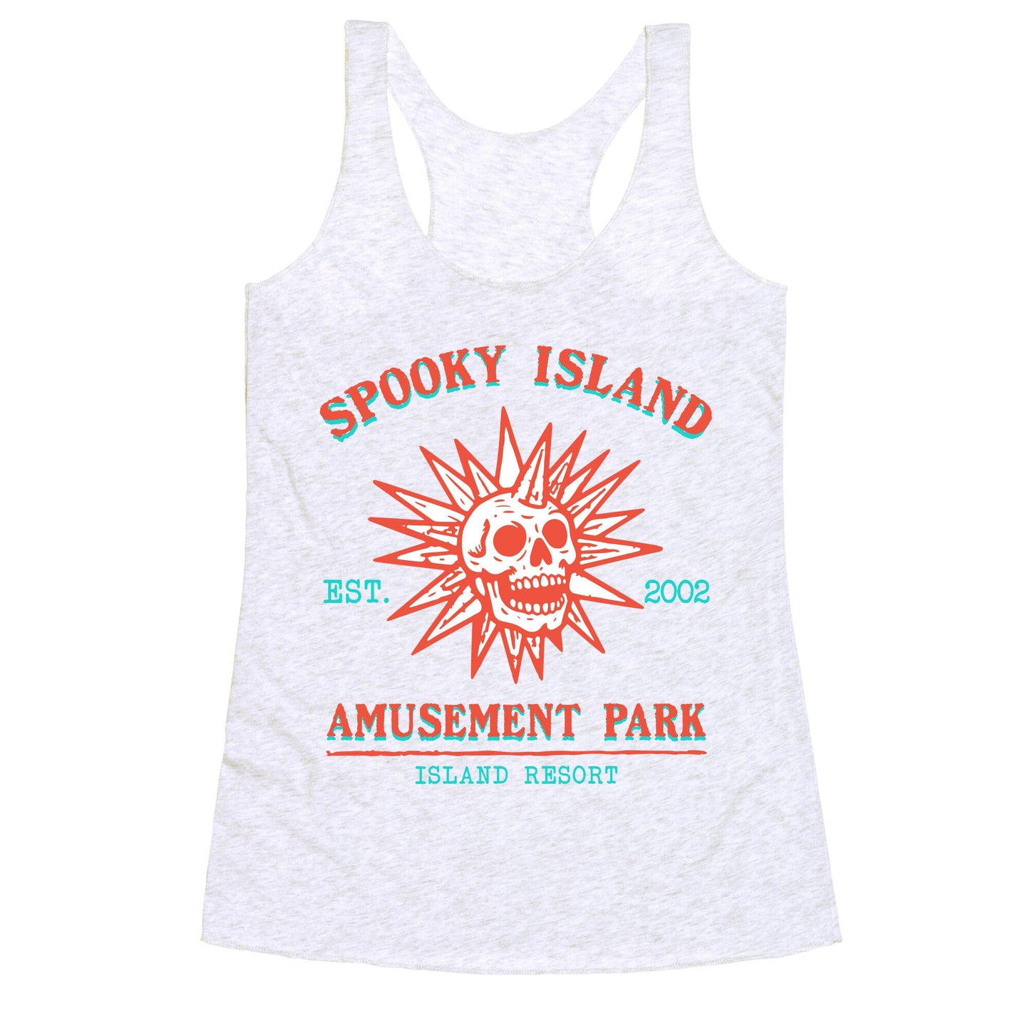Spooky Island Retro Racerback Tank