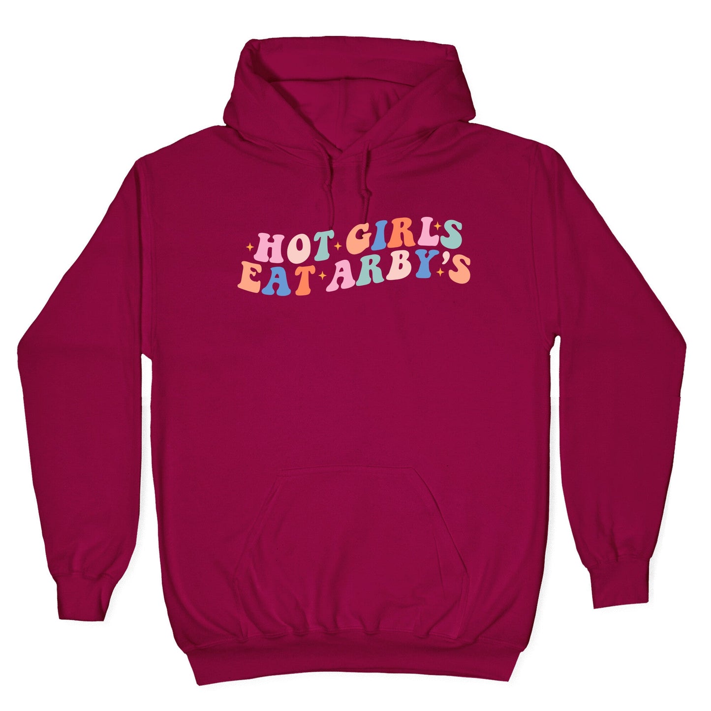 Hot Girls Eat Arbys Retro Hoodie