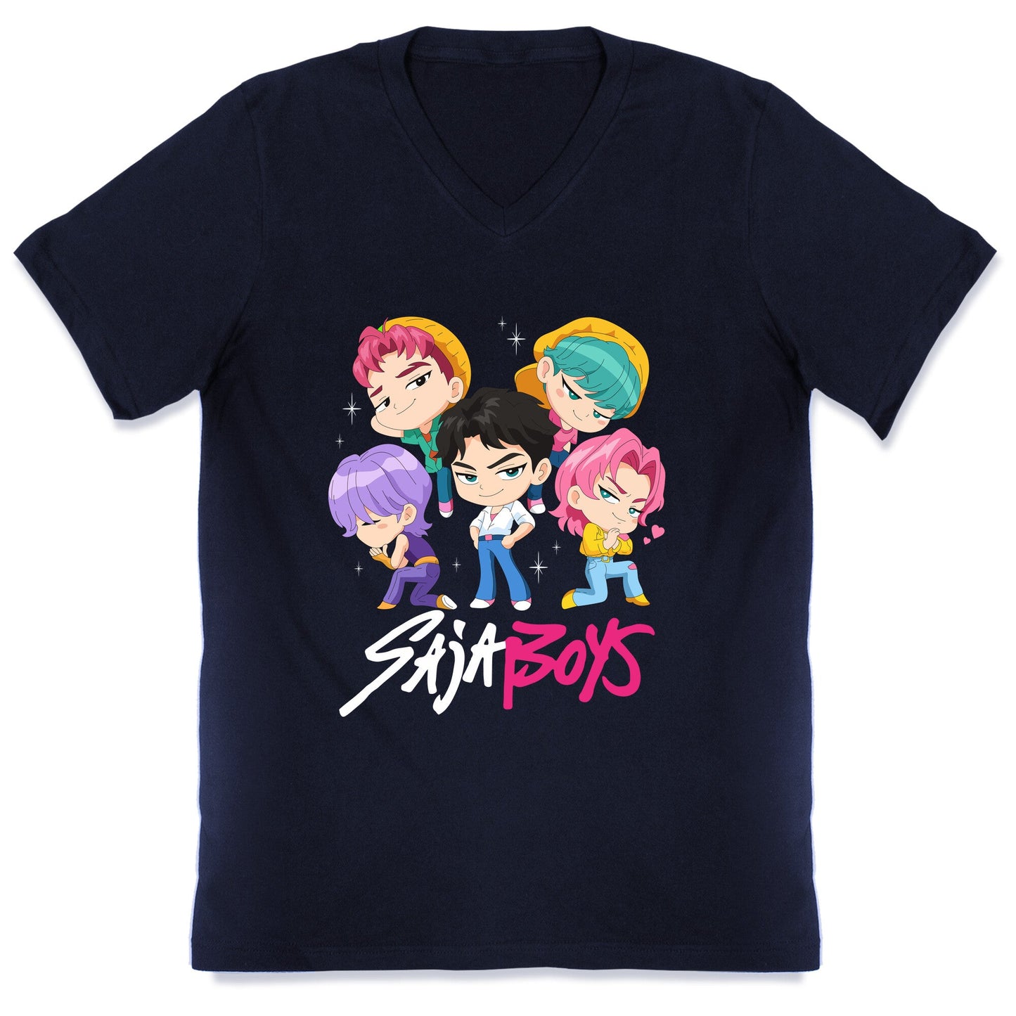 Saja Boys Kpop Demon Hunters V-Neck