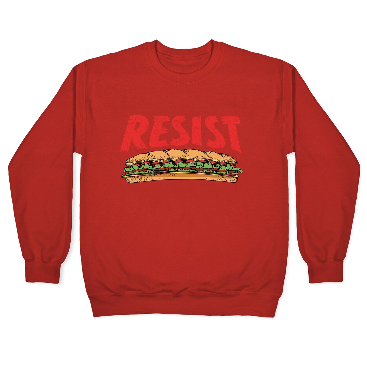 Resist Anti Ice Sandwich Guy DC Crewneck Sweatshirt