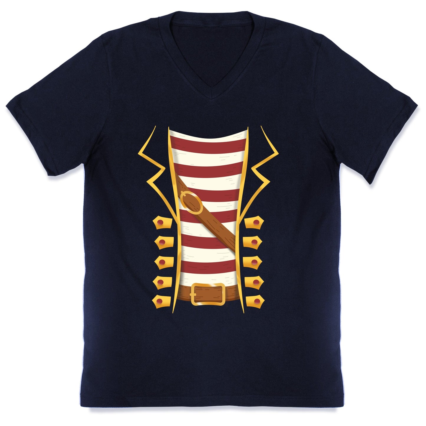 Buccaneer Halloween Pirate Costume V-Neck