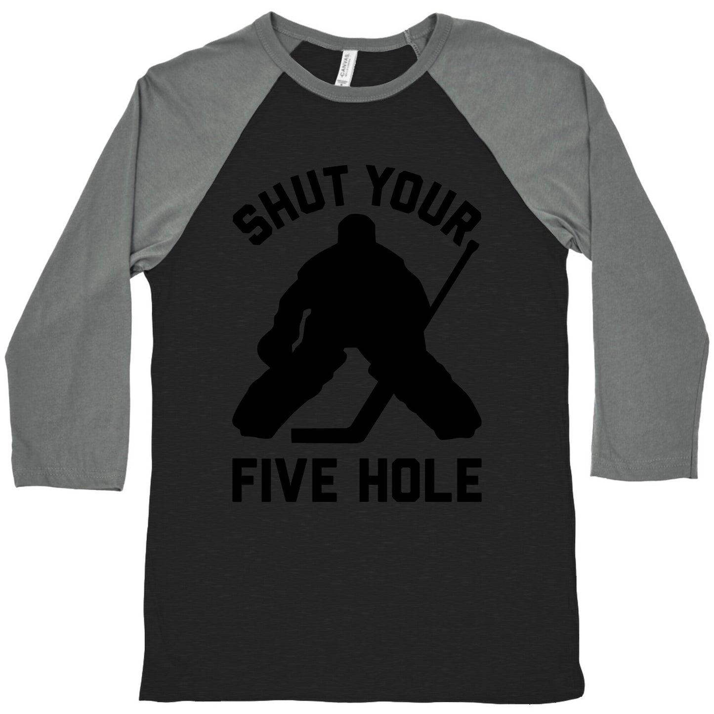 Shut Your Five Hole Baseball Tee