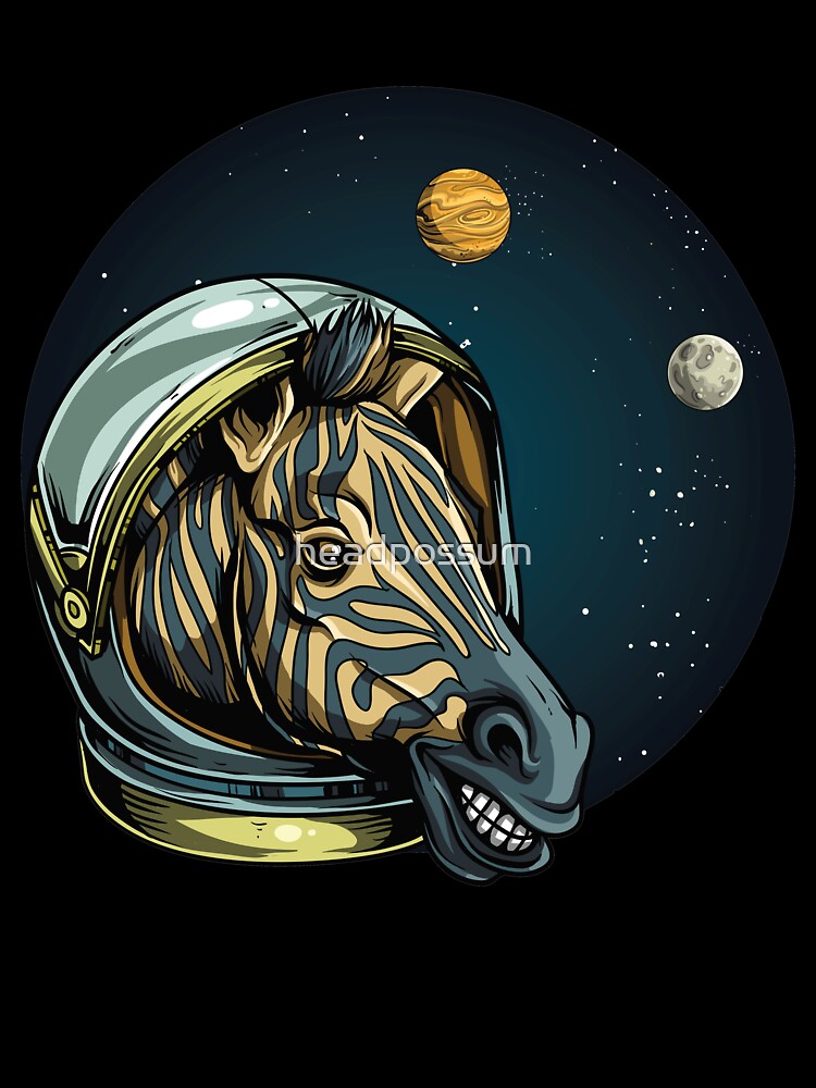 Space Zebra Astronaut by headpossum
