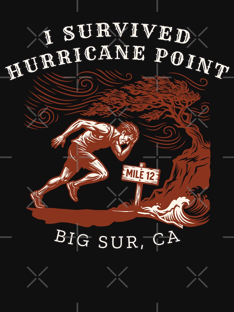 I Survived Hurricane Point Vintage Big Sur by Oaks Creations