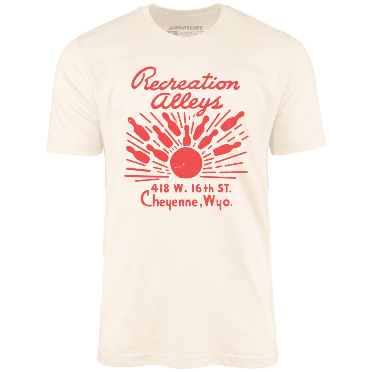 Recreation Alleys - Cheyenne, WY - Vintage Bowling Alley - Unisex T-Shirt