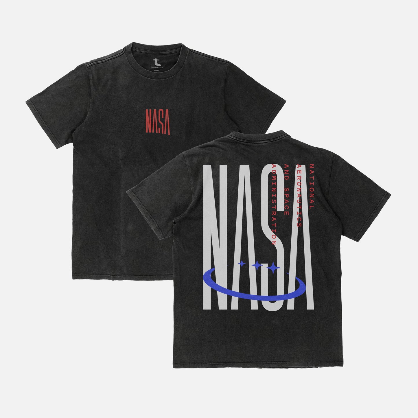 Retro NASA Logo Graphic Tee Shirt