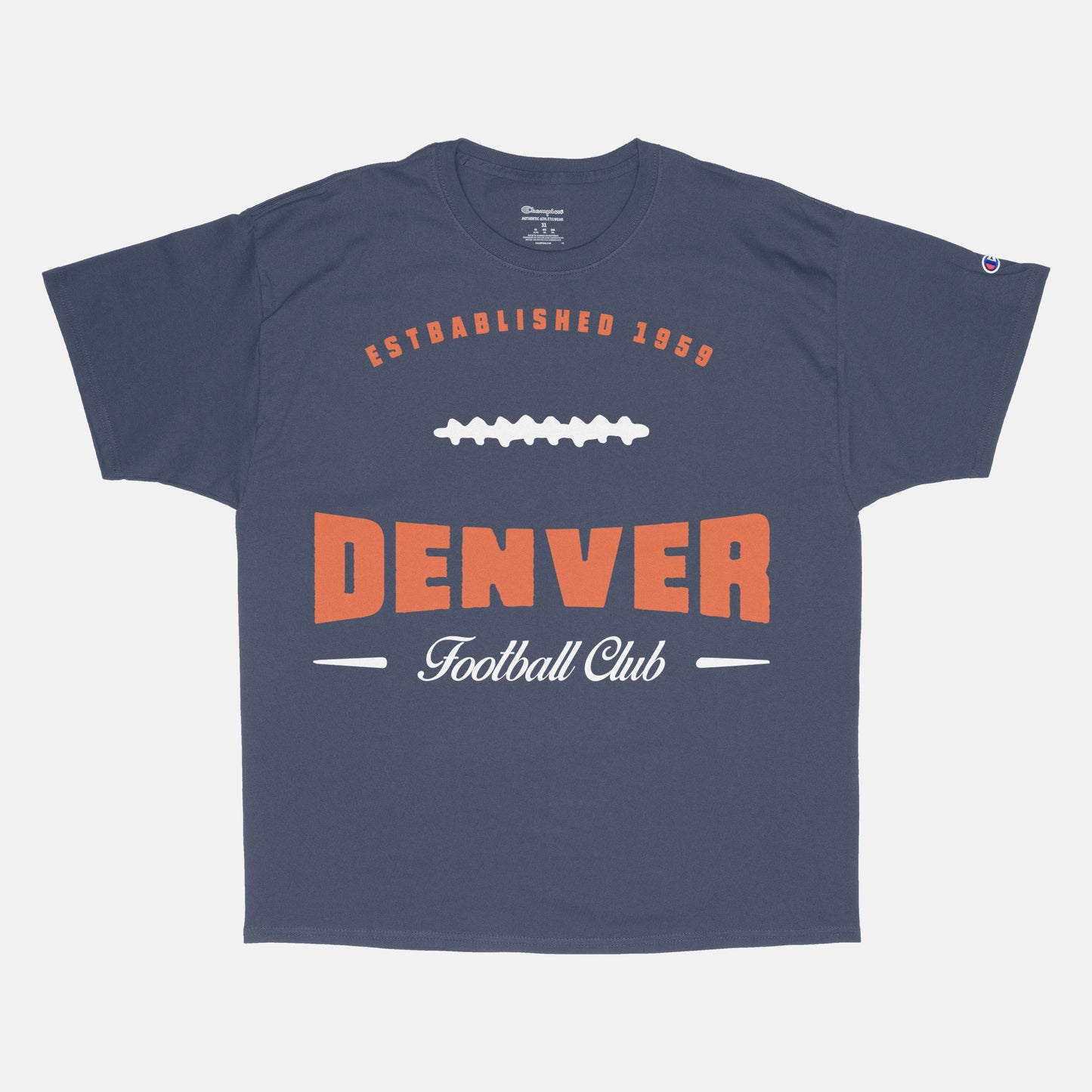 Retro Denver Football Fan Graphic Tee