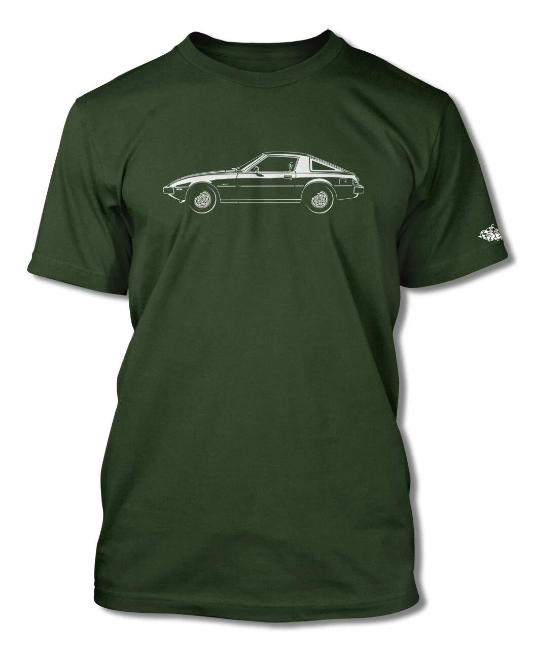 Mazda RX-7 S1 First generation 1978 - 85 T-Shirt - Men - Side View Japanese Car