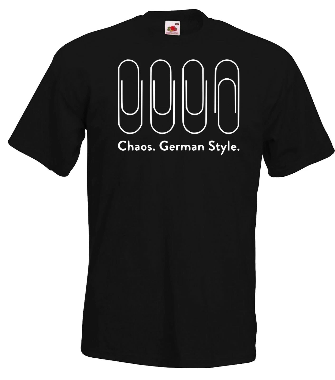Youth Designz Mens T-Shirt Chaos German Style Funny Saying Office Work Office