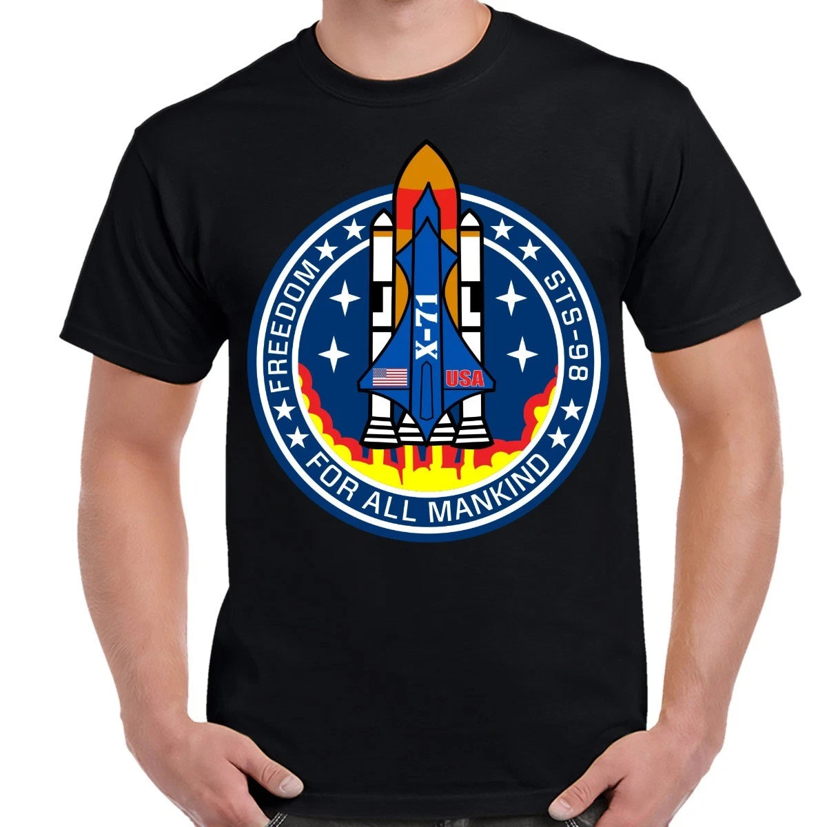 Armageddon Freedom Patch Adult T-Shirt