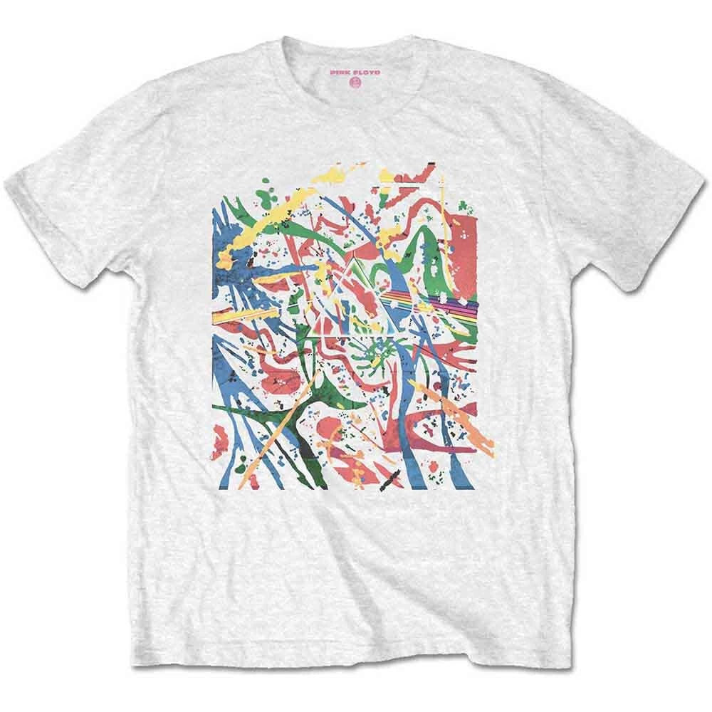 Pink Floyd Pollock Prism T-Shirt White New