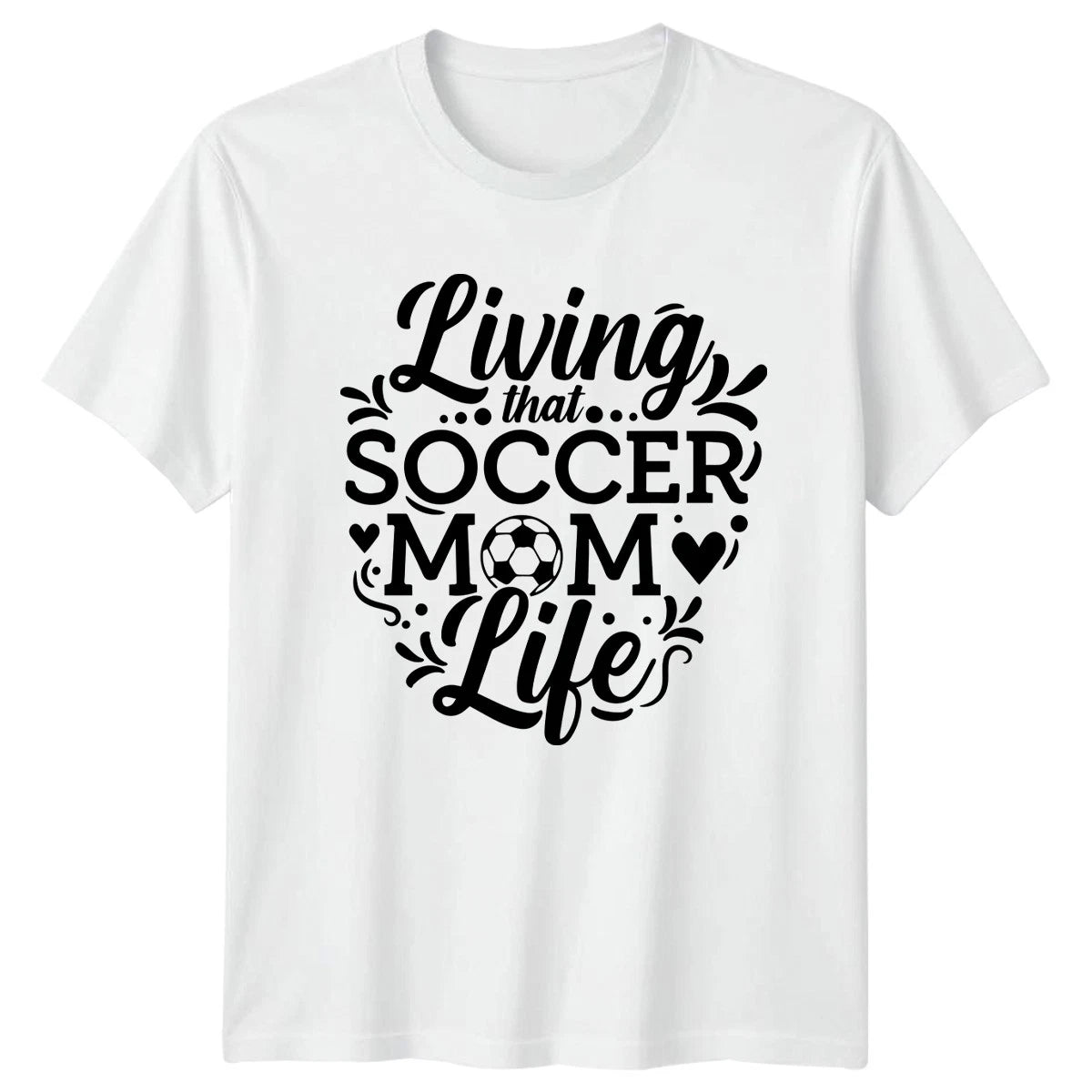 Living That Soccer Mom Life Womens T-Shirt Soccer Mom Soccer Mothers Day Gift