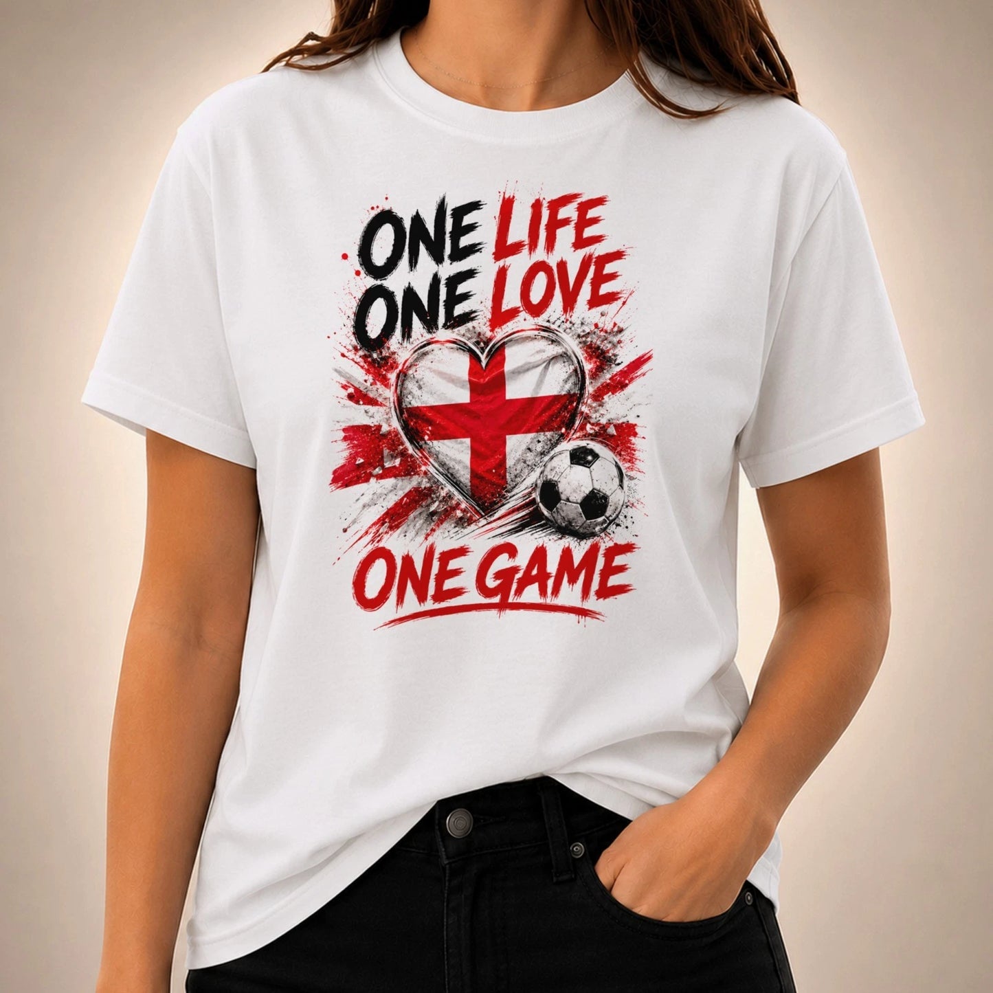 England t shirt football 2026 fan flag English soccer art top one game tee gift