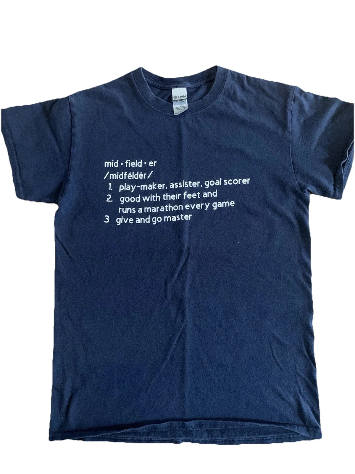 Girls Soccer T-Shirt - Soccer Shirt Youth small Gildan Definition Of MID Fielder