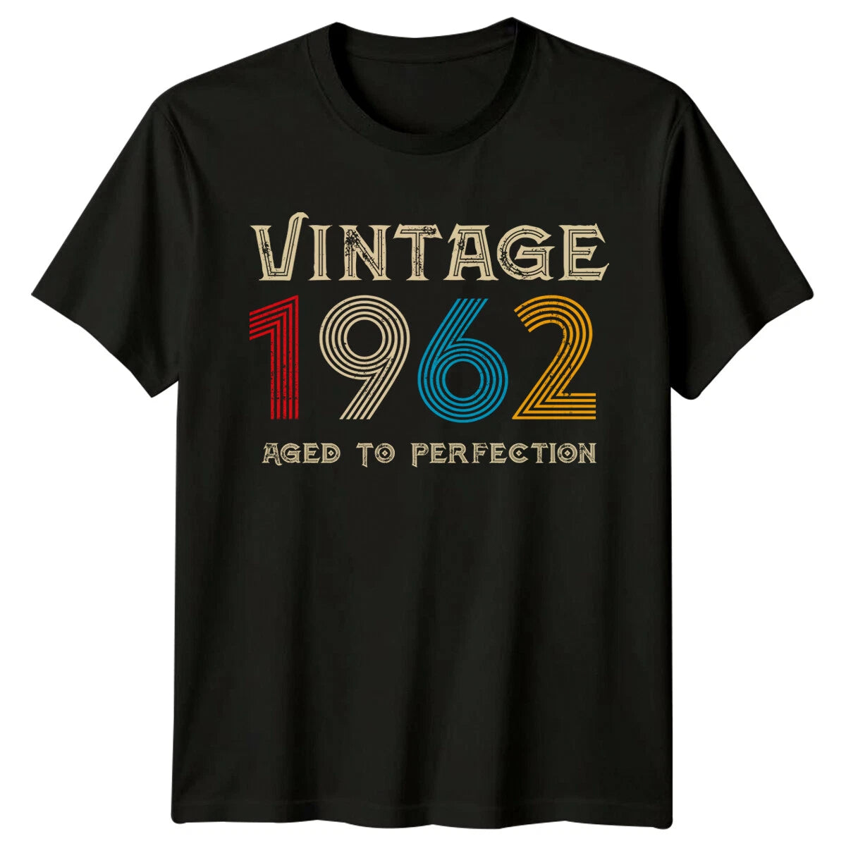 Vintage 1962 Mens T Shirt 64th Birthday Gift Aged To Perfection