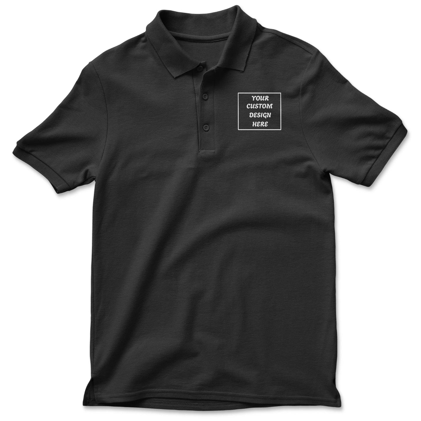 Personalized Custom Polo-Shirt Customized w/Photo, Text, Logo DTF on Gildan polo