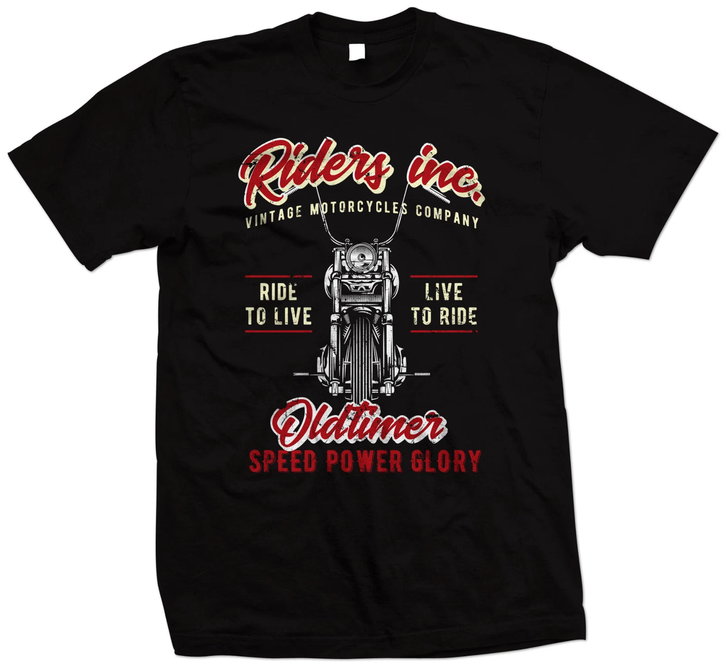 Motorcycle Live To Ride Ride to Live Motorbike T Shirt, Retro Biker T Shirt