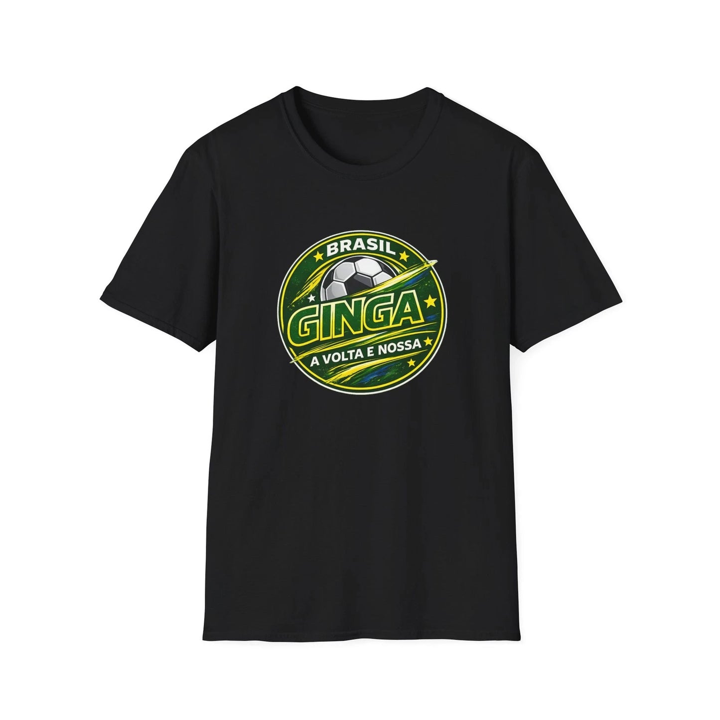 Brasil Ginga Style Shirt Brazilian Football Fan Tee Retro Brazil Inspired Shirt