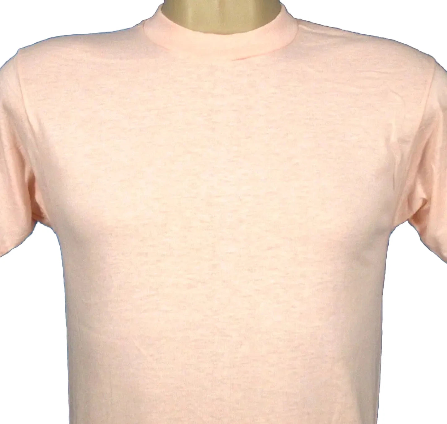 NOS vtg 80s BLANK SCREEN STARS LIGHT PINK T-Shirt XS single stitch paper thin