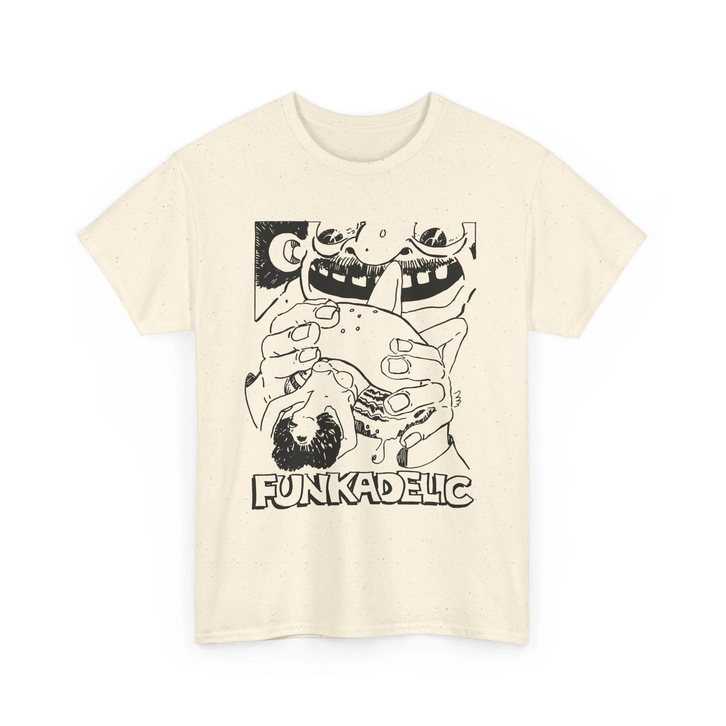 1970s ad for funkadelic's let's take it to the stage album custom edit tshirt