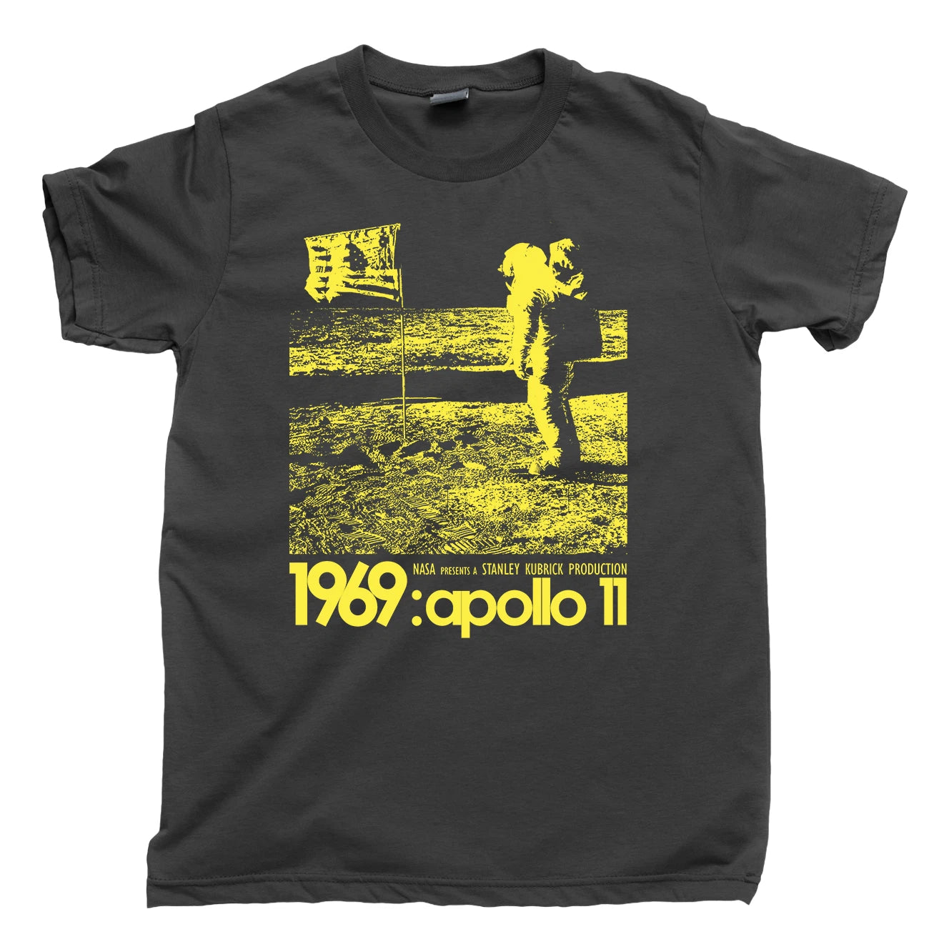 STANLEY KUBRICK Apollo 11 T Shirt 2001 Space Ship Odyssey Tee Blu Ray DVD Poster