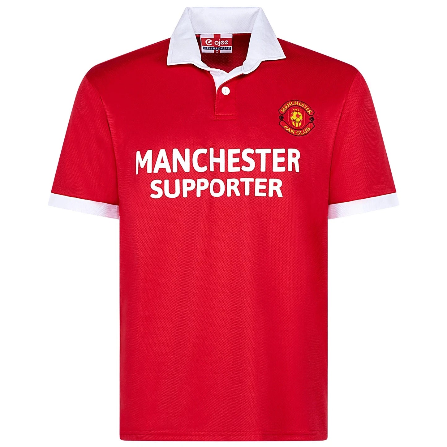 Manchester Men’s Football Supporter Short Sleeve Shirt retro shirt S to 5XL