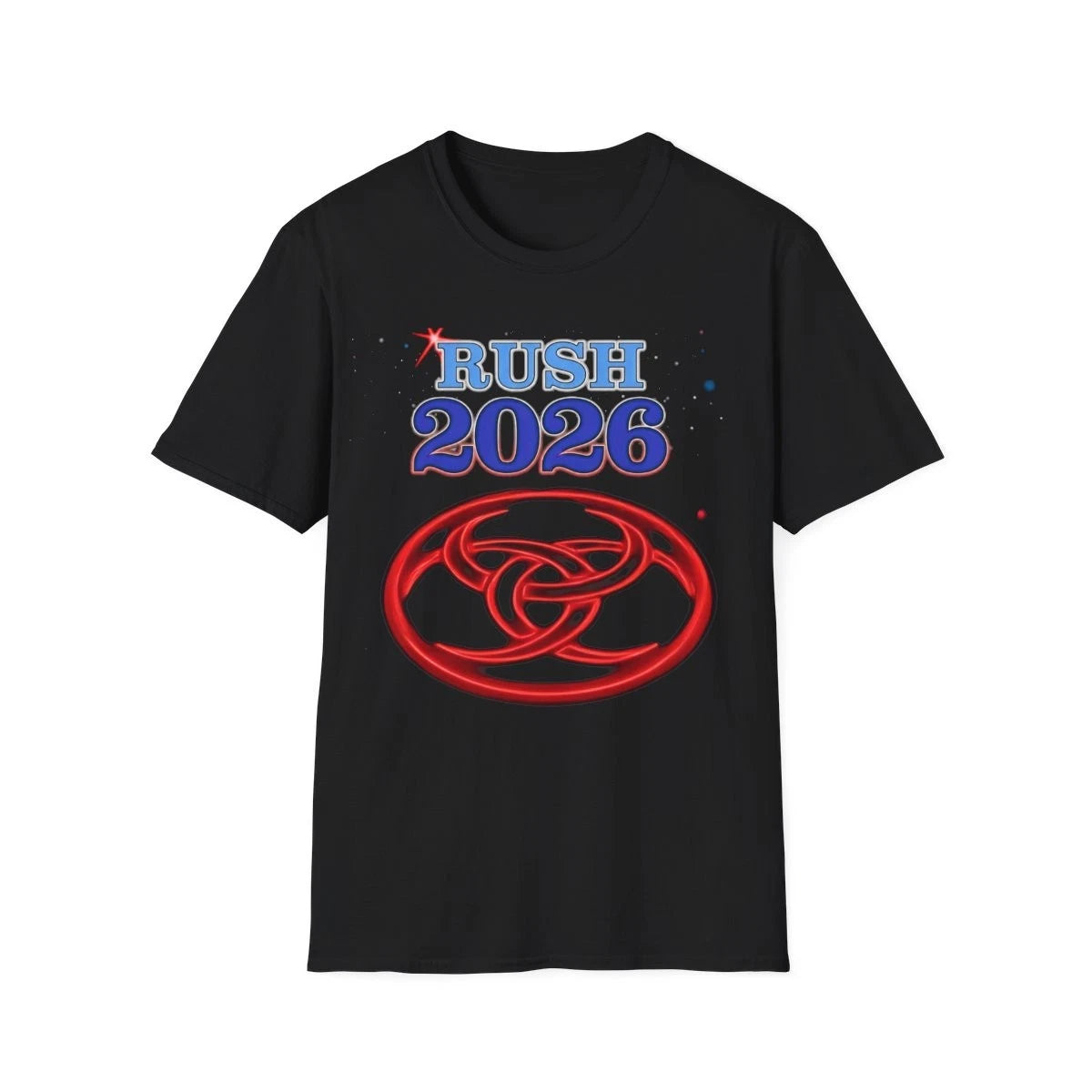 Unisex Soft Cotton T-Shirt. Rush 2026 tour shirt