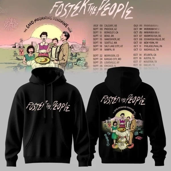Foster The People THE GOOD MOURNING SUNSHINE TOUR For Fan Hoodie
