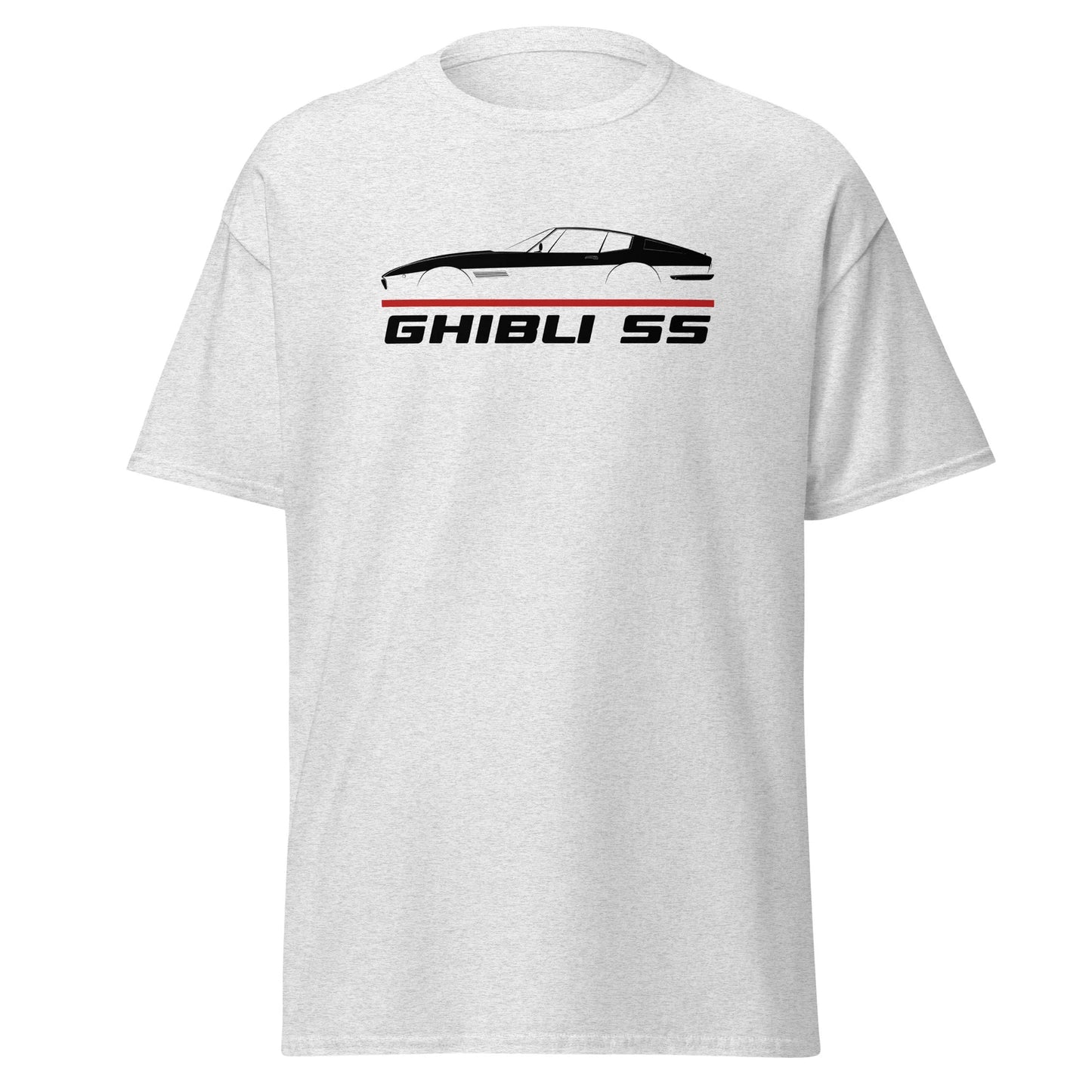 Premium T-Shirt For Maserati Ghibli SS 1967-1973 Car Fans Birthday Gift Tee