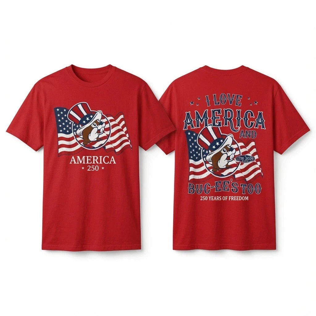 250th Anniversary America 4th of July 2026 Buc-ees T-Shirt