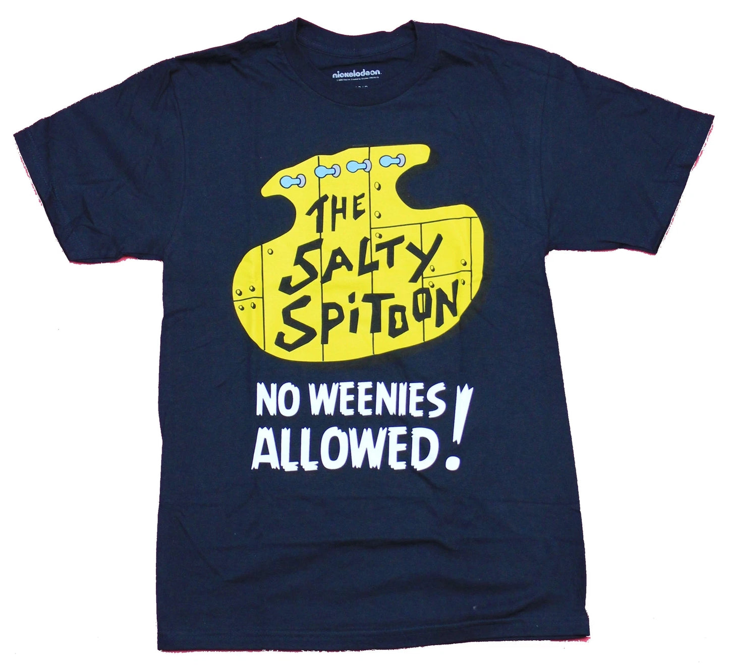 Spongebob Squarepants Mens T-Shirt - The Salty Spittoon No Weenies Allowed