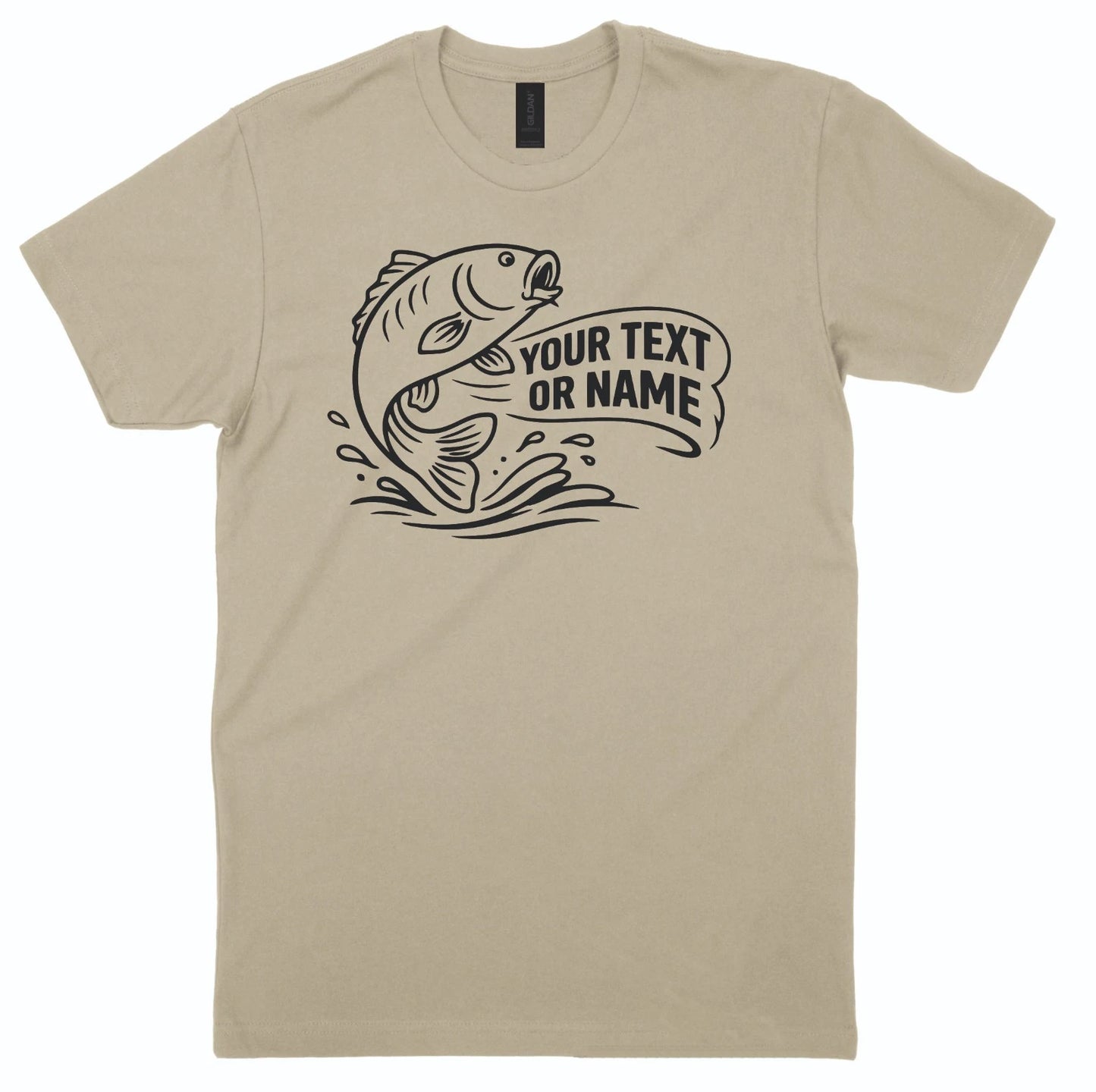 Personalised Carp Fishing T Shirt Name Angler Gift Custom Tee