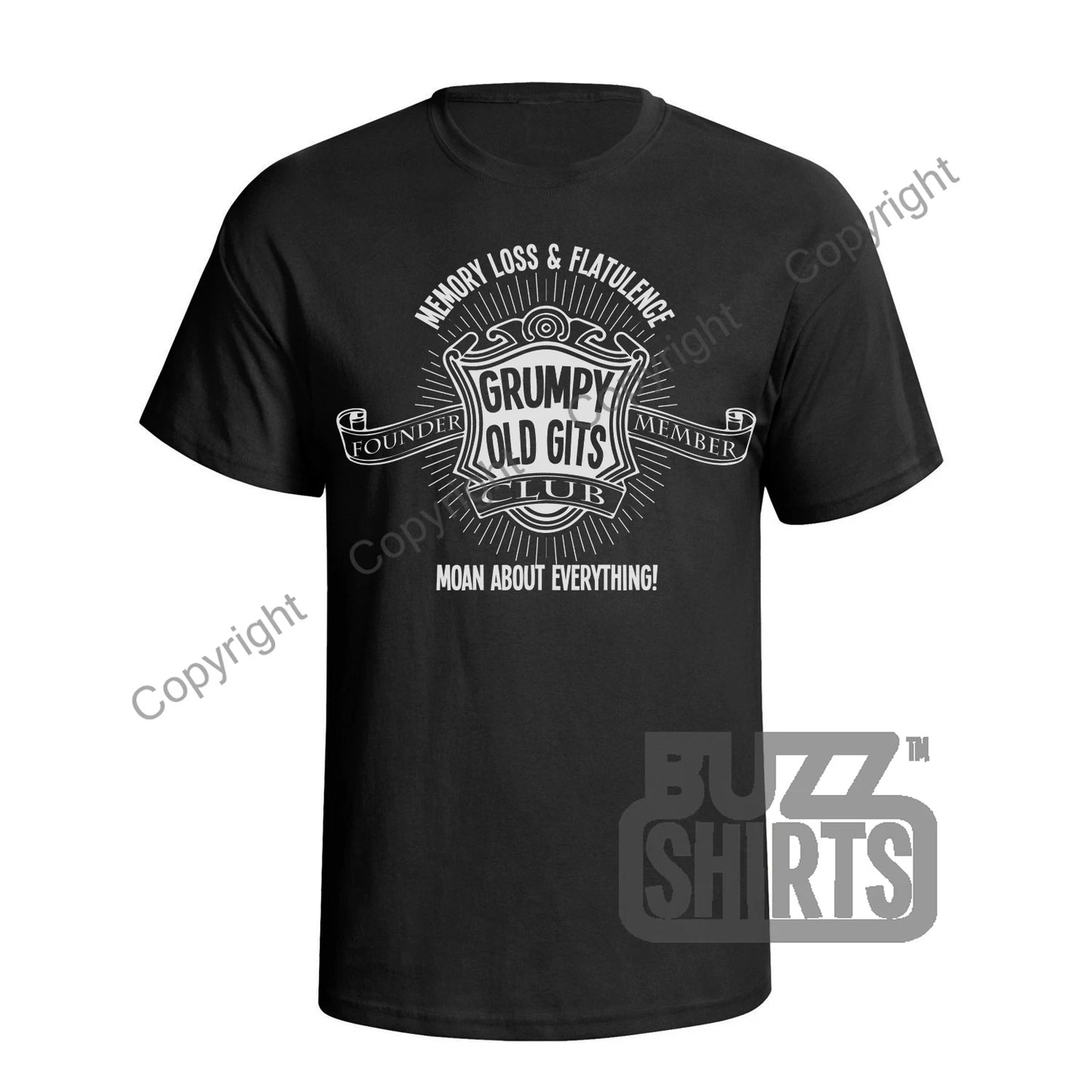Grumpy Old Gits Club Fathers Day T-Shirt Mens Grandad Dad Birthday Funny Gift