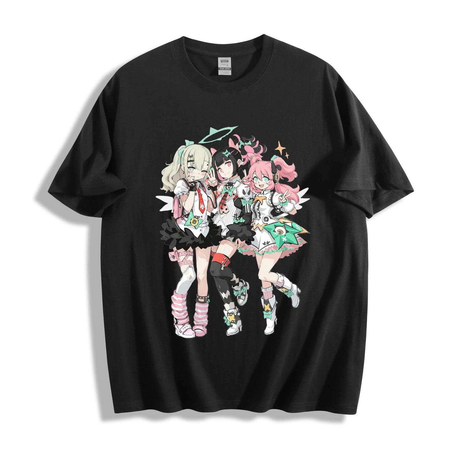 Zenless Zone Zero Delusional Angels Trio Tee - Anby Idol Group Anime T-Shirt