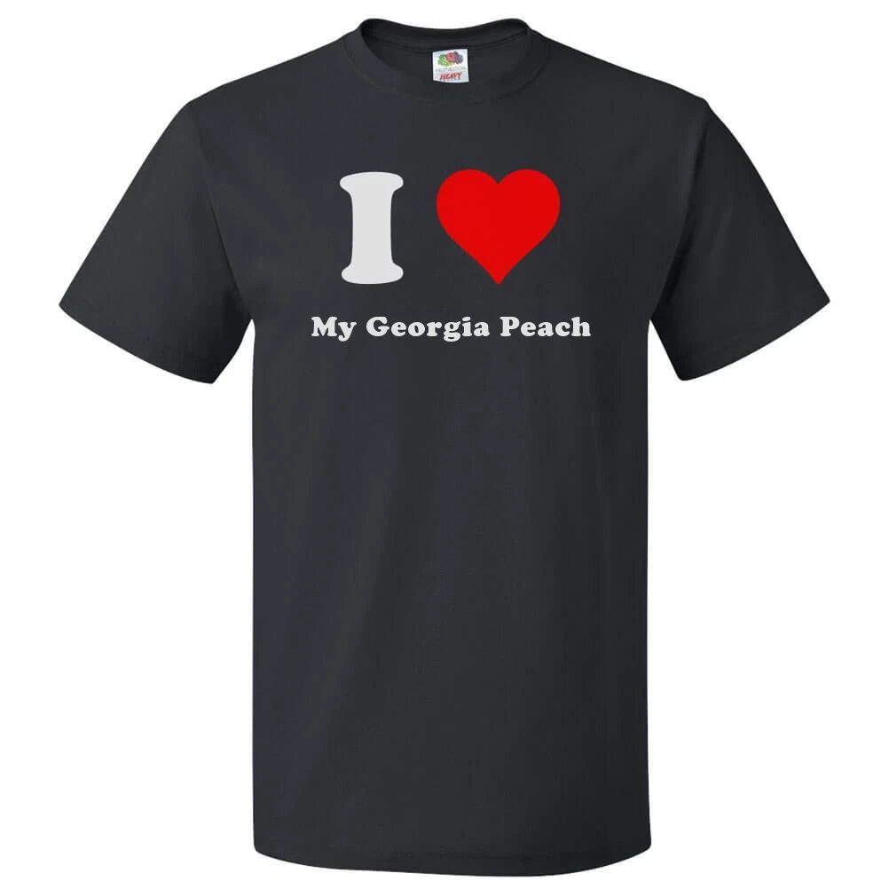 I Love My Georgia Peach T shirt I Heart My Georgia Peach Tee