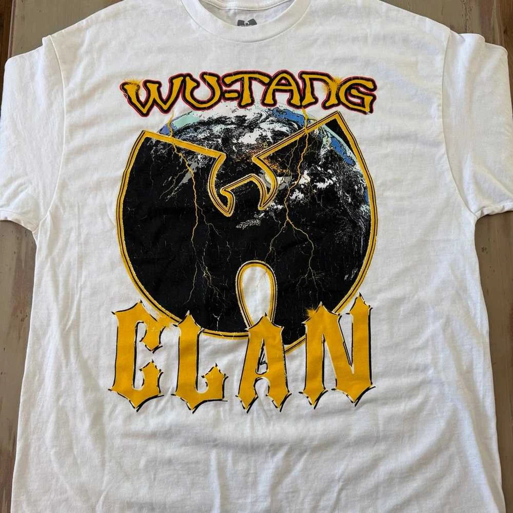 Wu-Tang Clan Bat Globe Black T-Shirt Hip Hop Streetwear Band Tee S-5XL