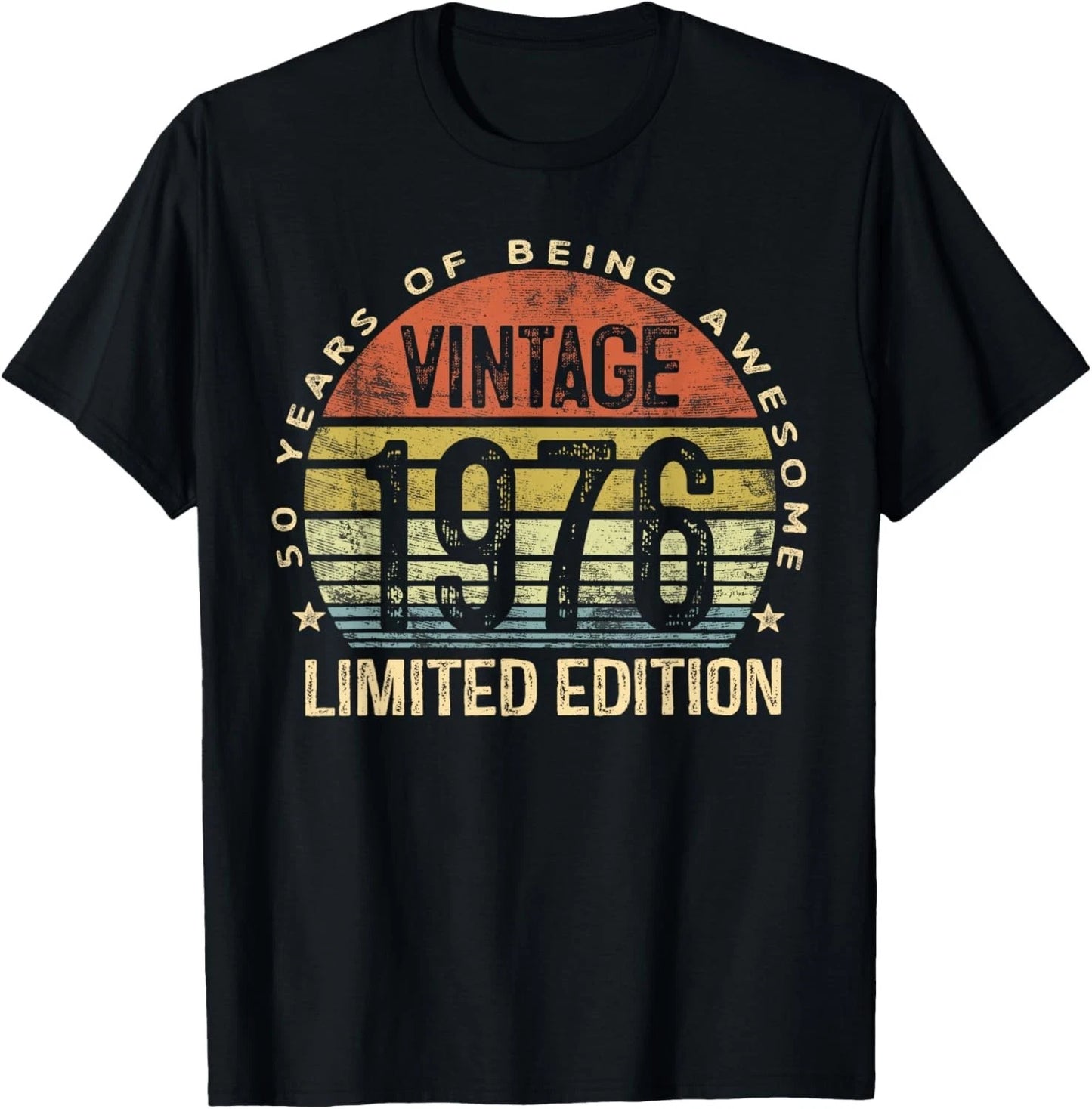 Vintage 1976 Limited Edition 50-Year-Old 50th Birthday T-Shirt unisex T-Shirt