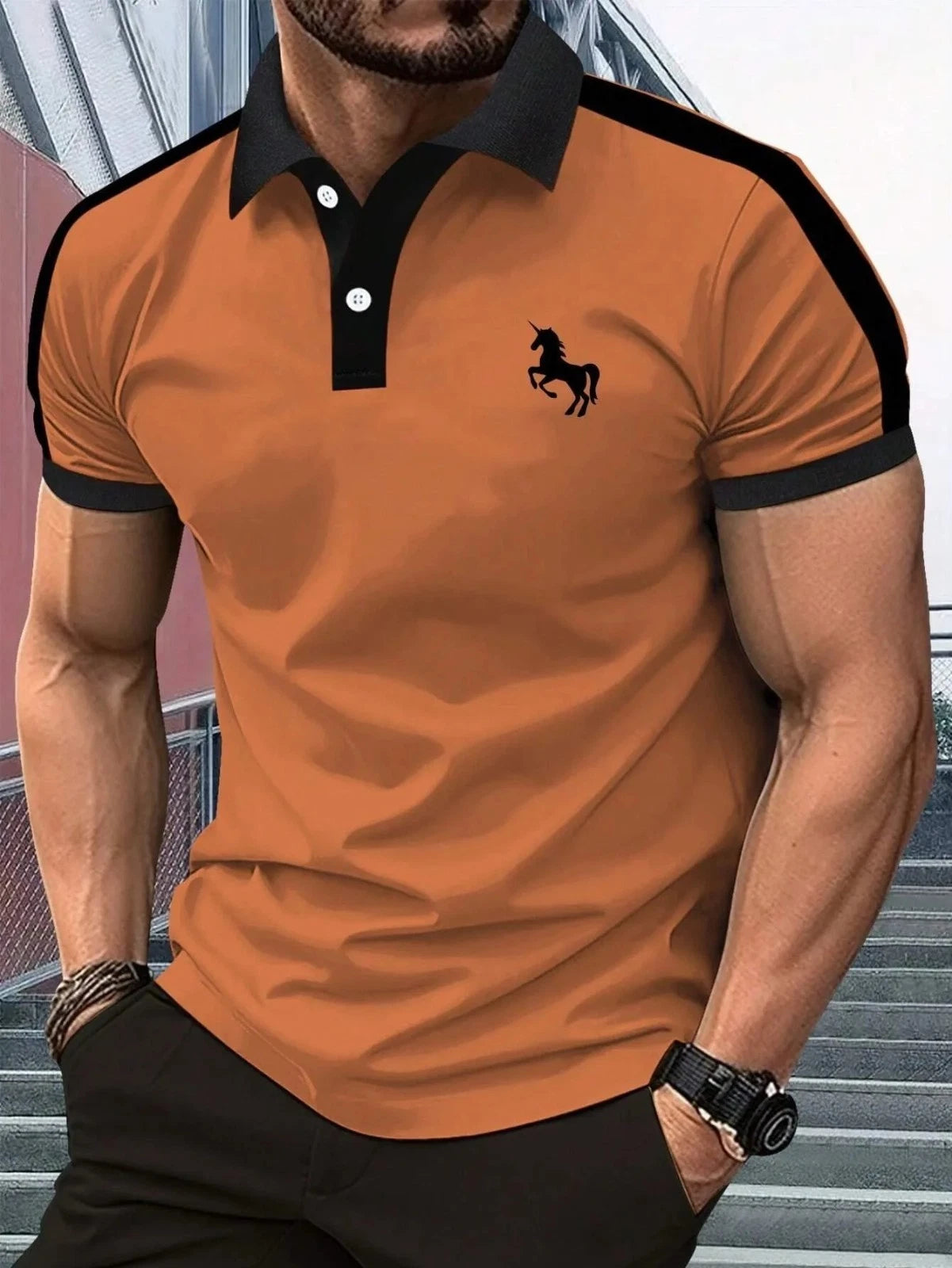 Men’s Shirt Summer 2025 Short Sleeve Casual Breathable 3D Print Top