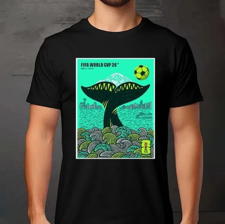 FIFA World Cup 2026 Seattle Poster By Shogo Ota June 11-July 19 T-Shirt S-5XL
