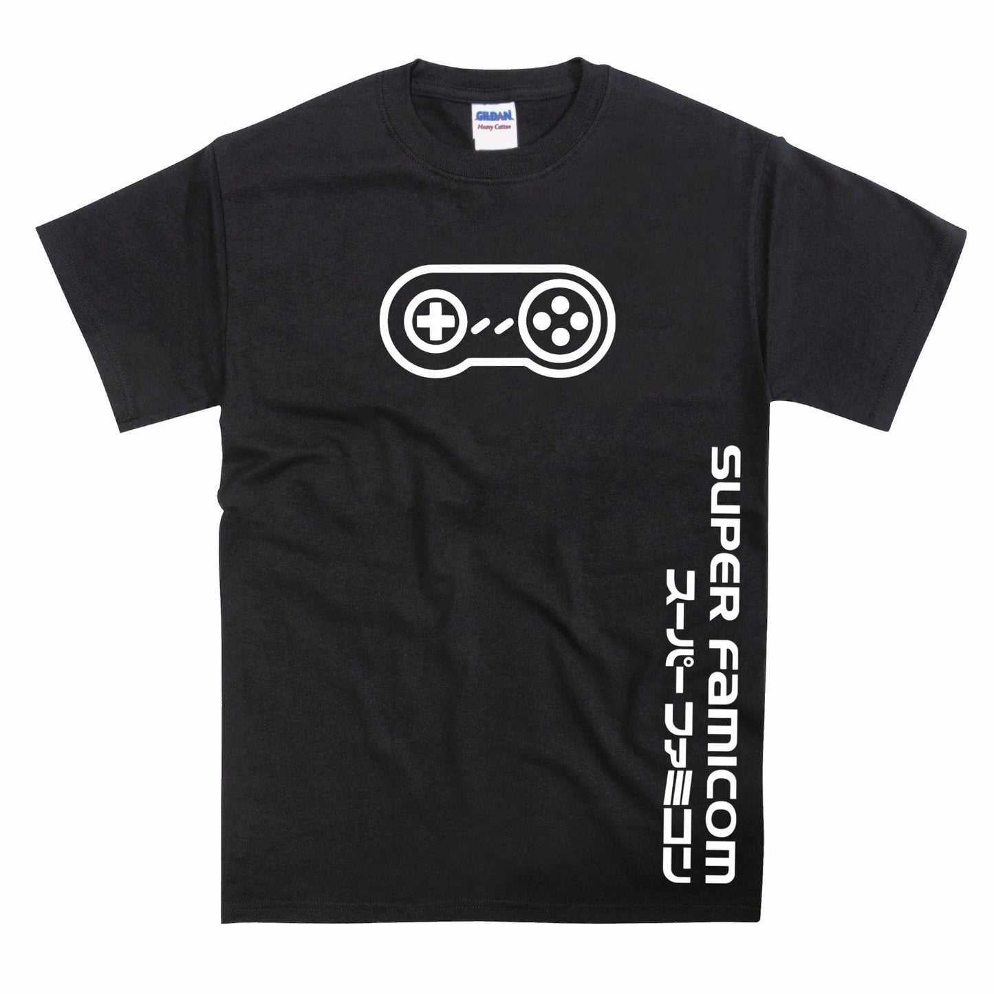 SNES Inspired Joypad Vertical Slogan T-Shirt
