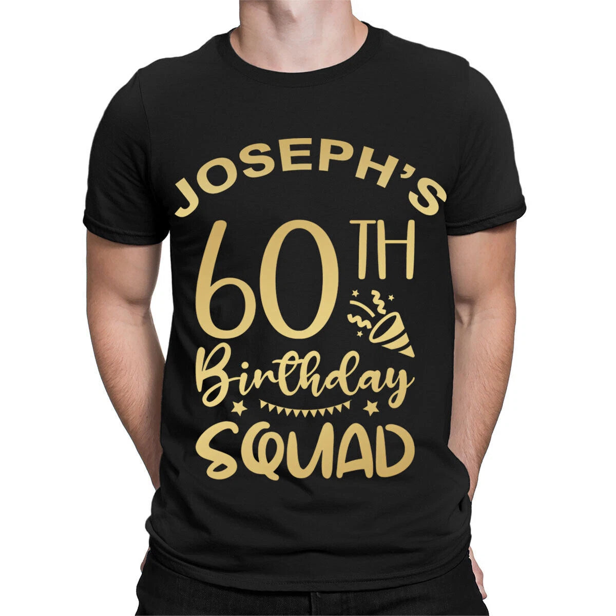 Personalised Any Name & Age Birthday Squad Mens Womens T-Shirts #TA-56 2T1A1