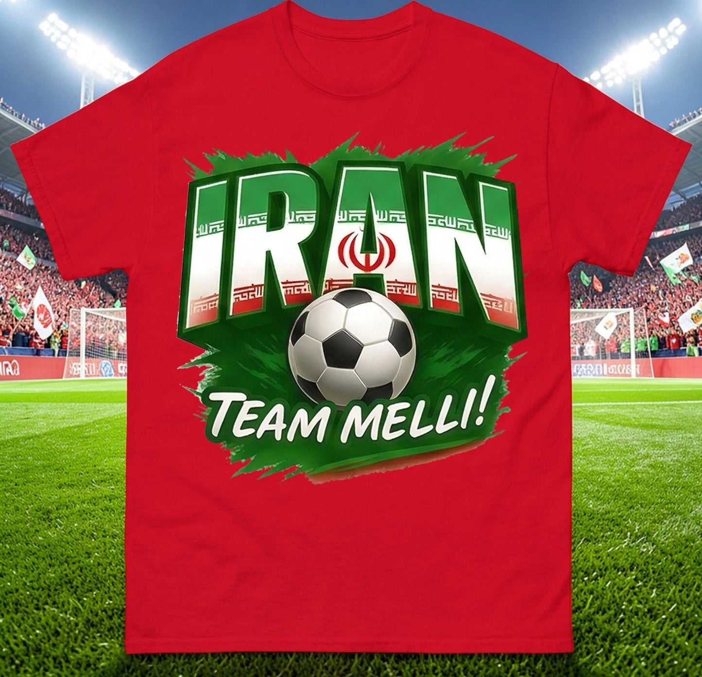 Iran Team Melli T-Shirt, Iran Retro World Cup T Shirt, Iran football Tee Shirt