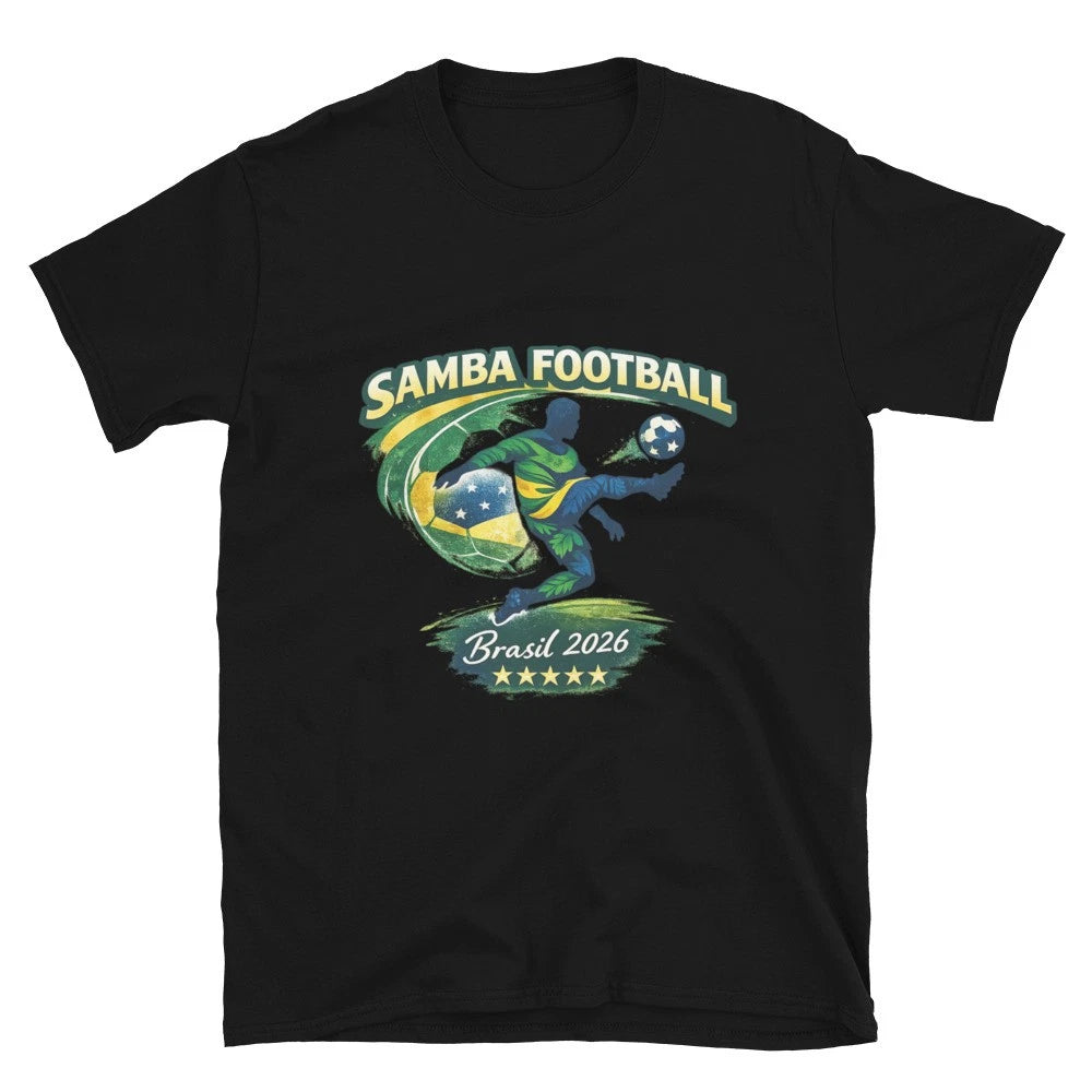 Samba Football Brasil 2026 T-Shirt – Brazil Inspired Soccer Unisex World Cup