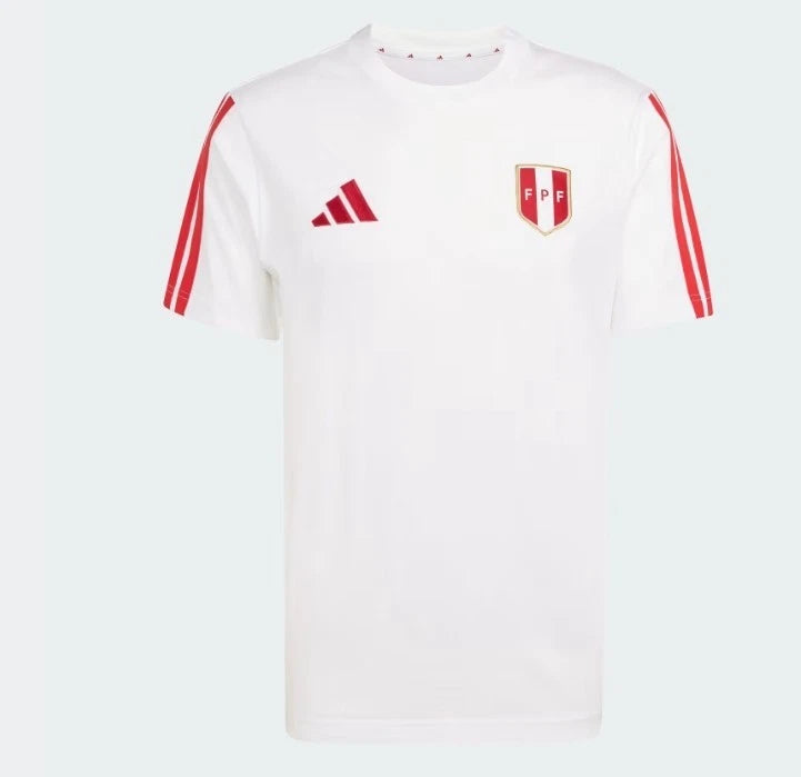 adidas Men's Soccer Peru T-Shirt DNA Seleccion de Futbol FPF 2026 XL