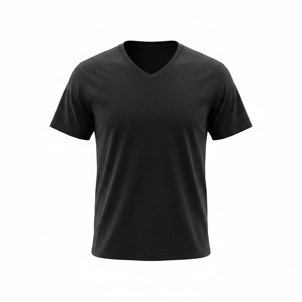 Matix Black V-Neck T-Shirt Mens Large Short Sleeve Cotton NWT