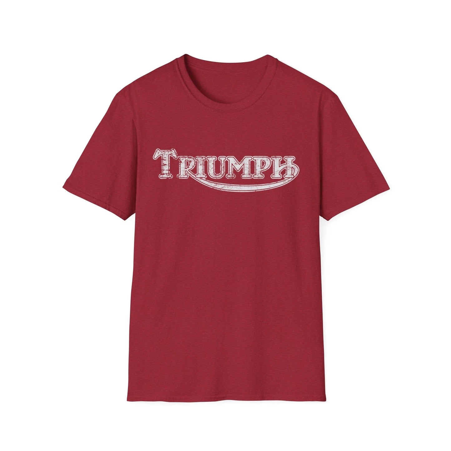 Triumph Motorcycles distressed vintage logo Tee Retro British bike cafe racer