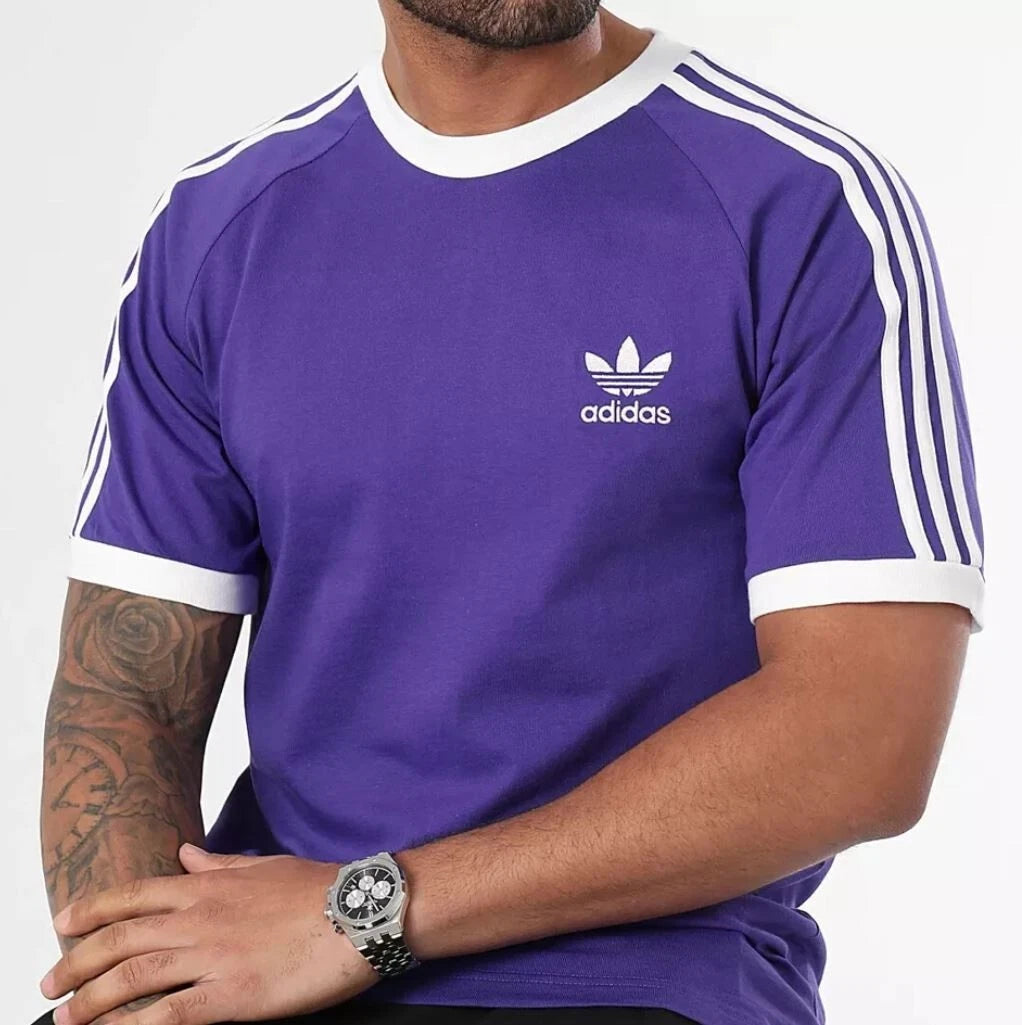 NEW MENS ADIDAS ORIGINALS CALIFORNIA 3 STRIPES TREFOIL SHIRT ~SIZE LARGE #IZ2369