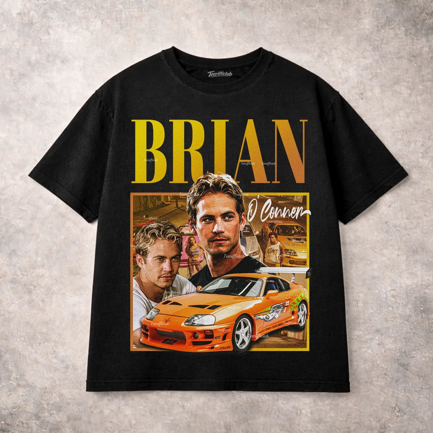 Brian O Conner Fast Furious Paul Walker Graphic T Shirt JDM Movie Unisex Tee