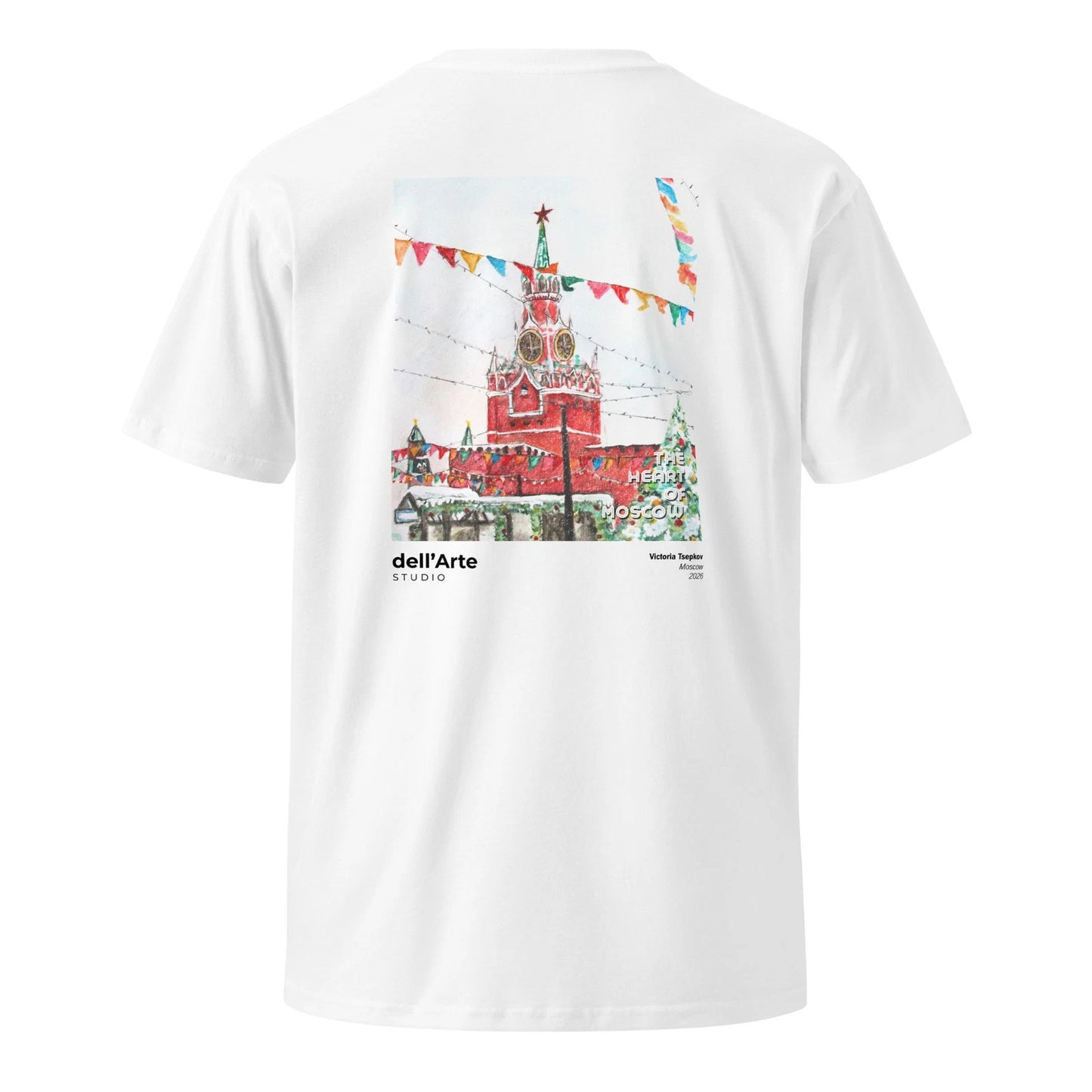 Unisex Moscow Watercolor T-Shirt Graphic Artist Custom Print Tee