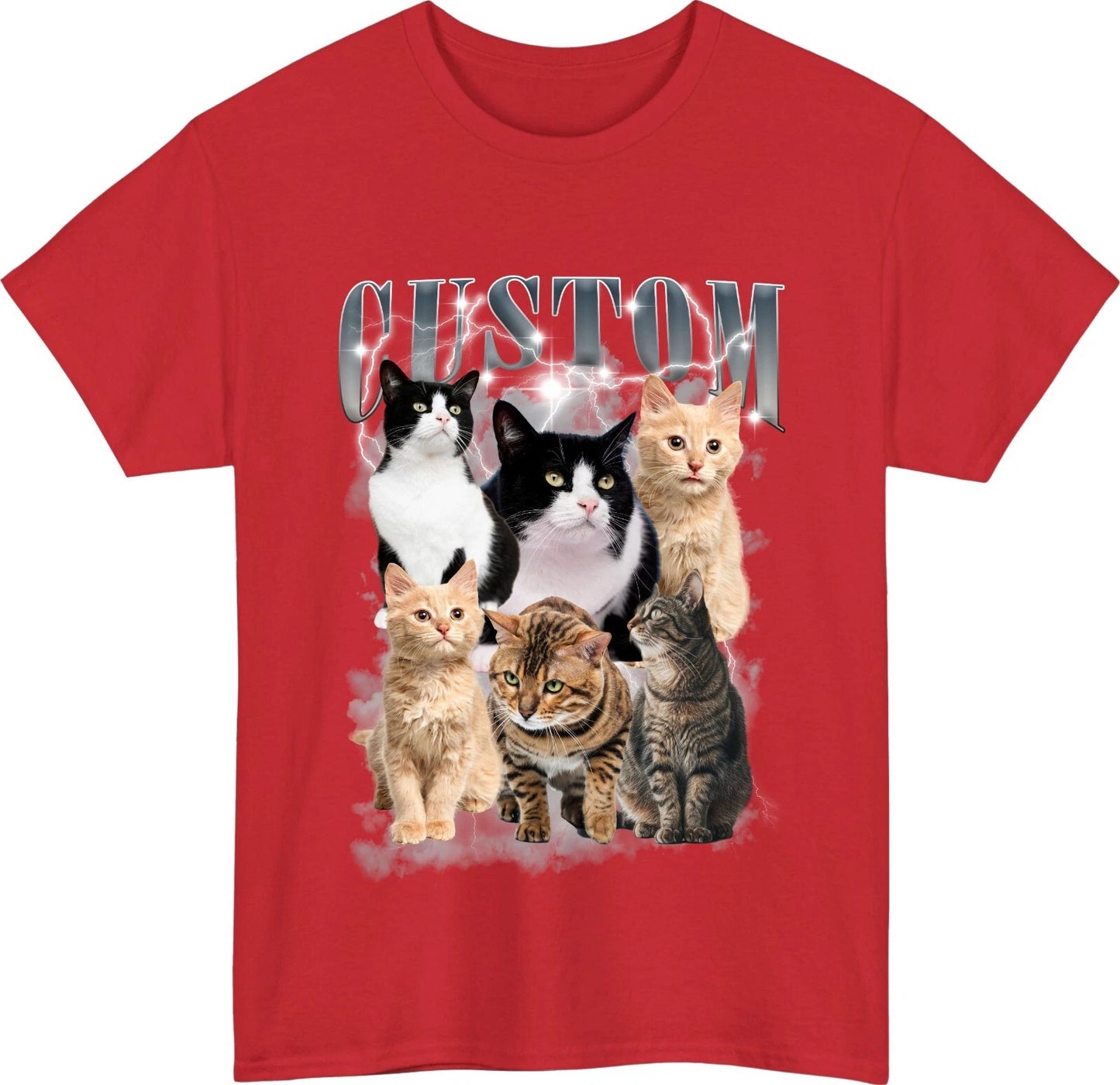 Personalised Pet Bootleg T-Shirt – Custom Name Vintage for Dogs & Cats Tee Top